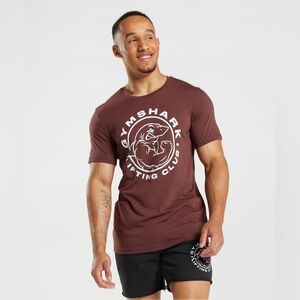 Gymshark Legacy Slim Fit Tee Cherry Brown XXL